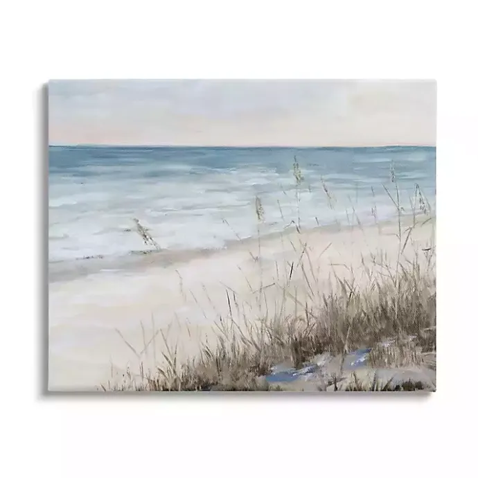Best Kirklands Home Soft Beach Canvas Art Print, 30x24 Blue