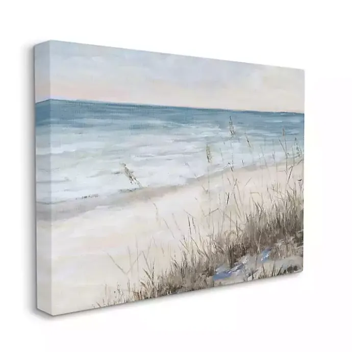 Best Kirklands Home Soft Beach Canvas Art Print, 30x24 Blue