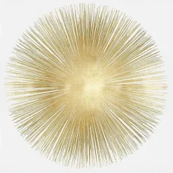 Outlet Kirklands Home Soft Gold Sunburst I Canvas Art Print