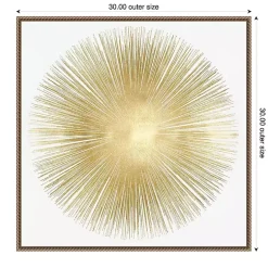 Outlet Kirklands Home Soft Gold Sunburst I Canvas Art Print