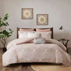 Clearance Kirklands Home Soft Pink Tufted Full/Queen 3-pc. Comforter Set