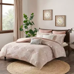 Best Kirklands Home Soft Pink Tufted King 3-pc. Comforter Set