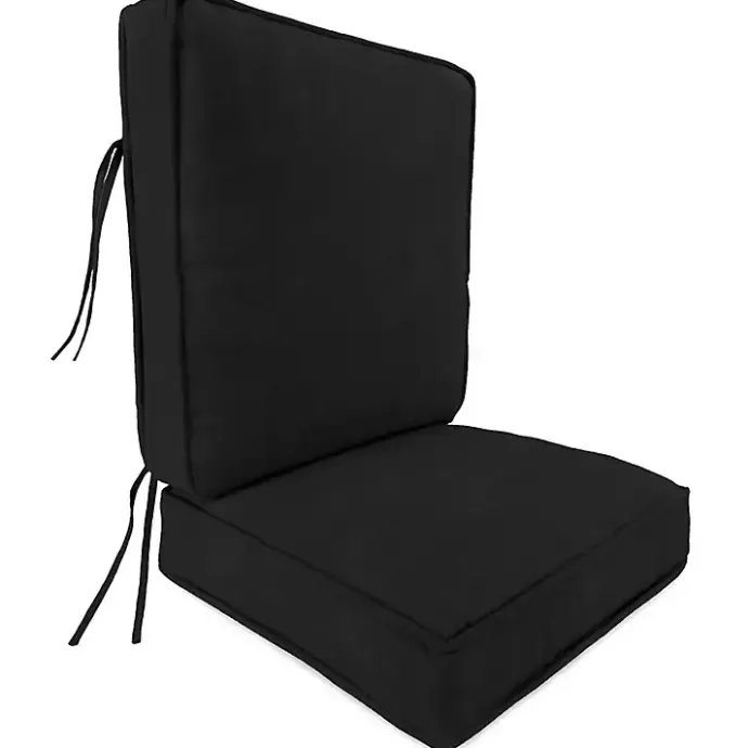 Clearance Kirklands Home Solid Outdoor Deep Seat Cushion Black