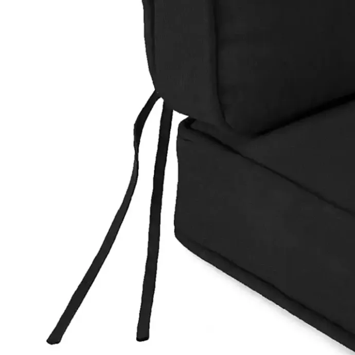 Clearance Kirklands Home Solid Outdoor Deep Seat Cushion Black