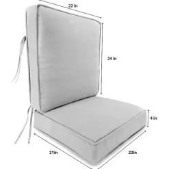 Clearance Kirklands Home Solid Outdoor Deep Seat Cushion Black