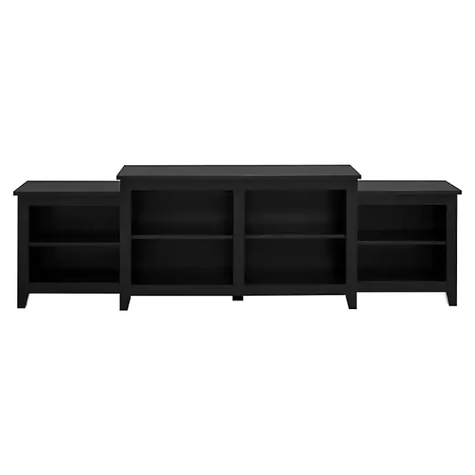 Kirklands Home Solid Tiered TV Stand Black