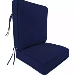 Kirklands Home Solid Navy Outdoor Deep Seat Cushion Blue