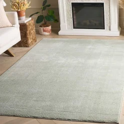 New Kirklands Home Solid Sage Revive Area Rug, 8x10 Green