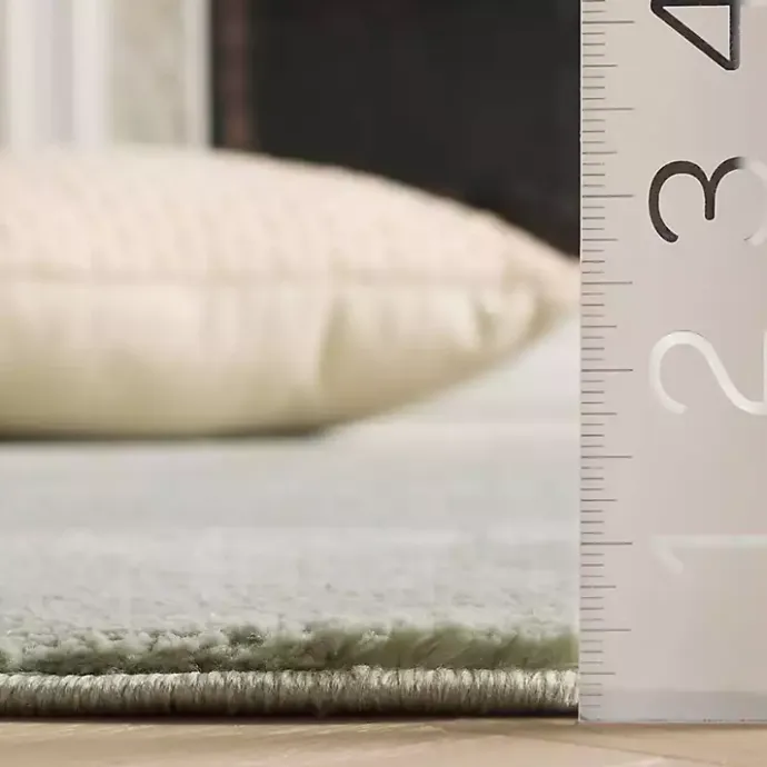 Kirklands Home Solid Sage Revive Runner, 2x8 Green