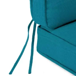Online Kirklands Home Solid Turquoise Outdoor Deep Seat Cushion Blue