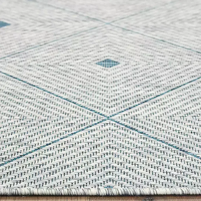 New Kirklands Home Solitaire Sun Shower Outdoor Area Rug, 7x9
