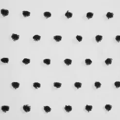 Online Kirklands Home Sophie Black Pom Pom Curtain Panel, 84 in.