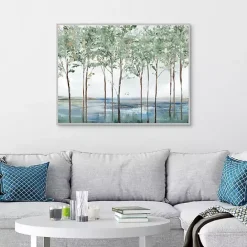 New Kirklands Home Sparse Forest Peak Framed Wall Art
