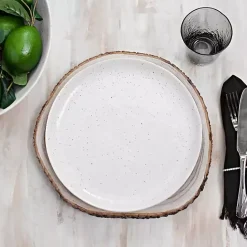 Discount Kirklands Home Speckled Cream Simple Things Dinner Plate Ivory