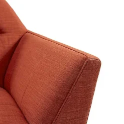 Kirklands Home Spice Button Tufted Accent Chair Red