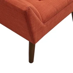 Kirklands Home Spice Button Tufted Accent Chair Red