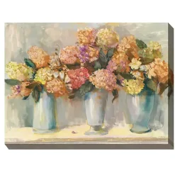 Clearance Kirklands Home Spiced Hydrangeas Outdoor Canvas Art Print
