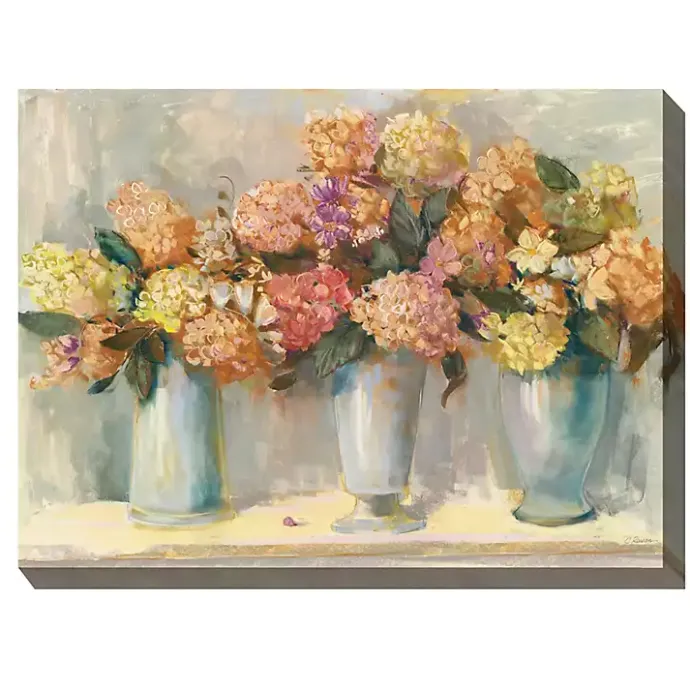 Clearance Kirklands Home Spiced Hydrangeas Outdoor Canvas Art Print