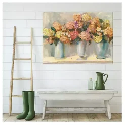 Clearance Kirklands Home Spiced Hydrangeas Outdoor Canvas Art Print