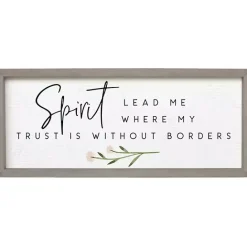 Online Kirklands Home Spirit Lead Me Framed Wall Plaque
