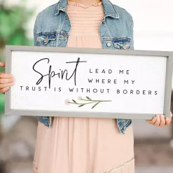 Online Kirklands Home Spirit Lead Me Framed Wall Plaque