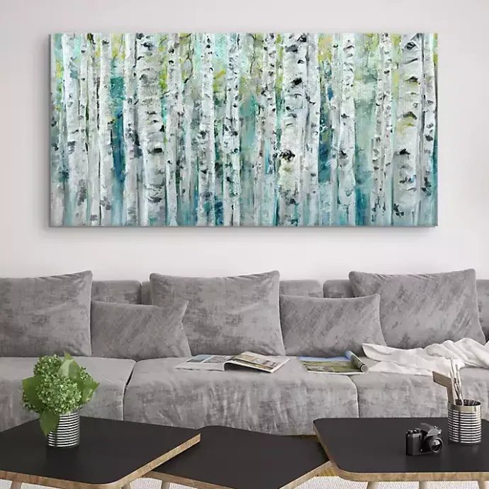 Discount Kirklands Home Spring Birches Canvas Art Print