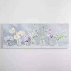 Clearance Kirklands Home Spring Blooms in Vases Canvas Art Print Gray