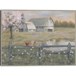 Clearance Kirklands Home Spring Has Arrived Framed Canvas Art Print Green
