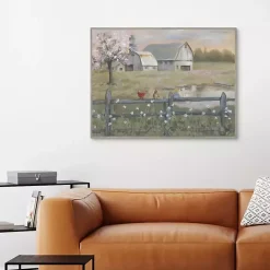 Clearance Kirklands Home Spring Has Arrived Framed Canvas Art Print Green