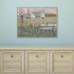 Clearance Kirklands Home Spring Has Arrived Framed Canvas Art Print Green