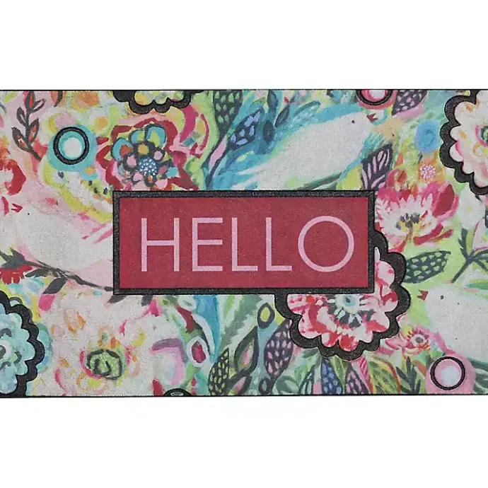 Clearance Kirklands Home Spring Sunset Floral Doormat