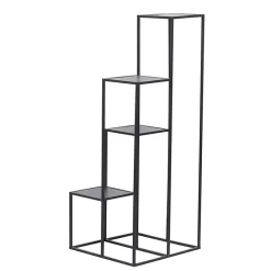 Discount Kirklands Home Square Iron Frame 4-Tier Plant Stand Black