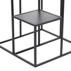 Discount Kirklands Home Square Iron Frame 4-Tier Plant Stand Black