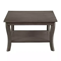 Discount Kirklands Home Square wash Curved Legs Coffee Table Gray