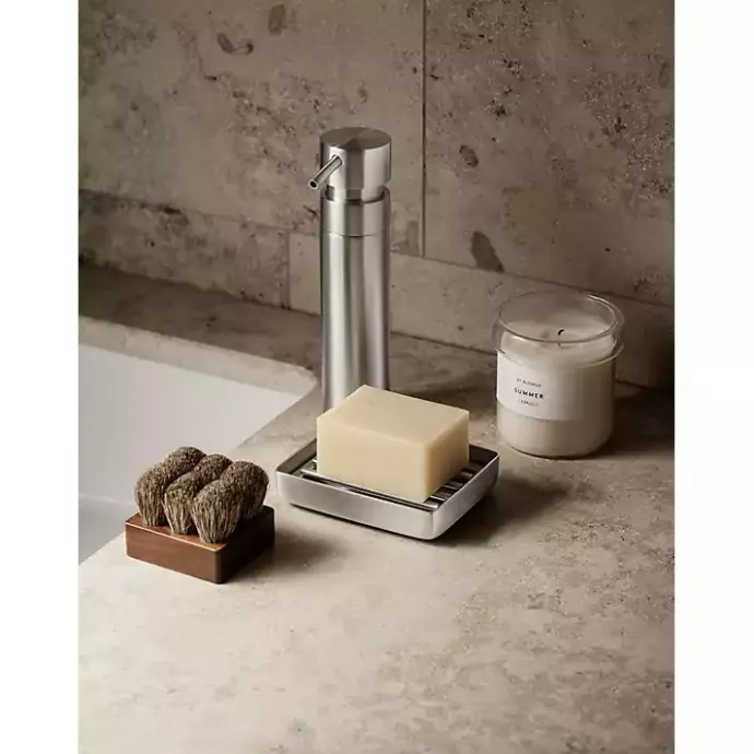 Hot Kirklands Home Stainless Steel Nexio Soap Dish Silver