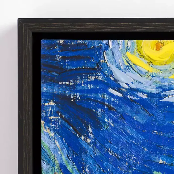 New Kirklands Home Starry Night Framed Canvas Art Prints, Set of 3 Blue