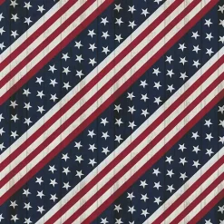 New Kirklands Home Stars & Stripes Tufted Outdoor Bench Cushion
