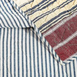New Kirklands Home Stars and Striped Patch 2-pc. Twin Quilt Set