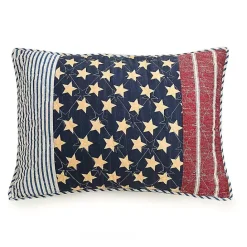 New Kirklands Home Stars and Striped Patch 2-pc. Twin Quilt Set