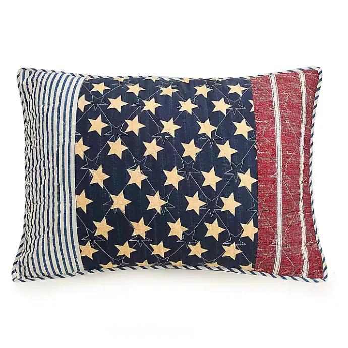 Sale Kirklands Home Stars and Striped Patch 3-pc. Full/Queen Quilt Set