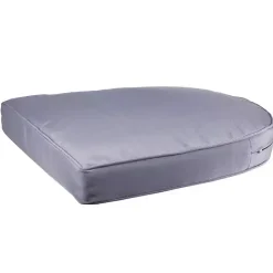 Kirklands Home Steel Outdoor Wicker Seat Cushion Blue