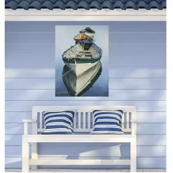 Online Kirklands Home Still Waters Outdoor Canvas Art Print Blue