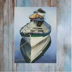 Online Kirklands Home Still Waters Outdoor Canvas Art Print Blue