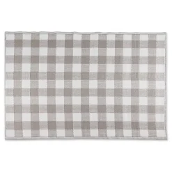 Kirklands Home Stone & White Buffalo Check Outdoor Area Rug, 4x6