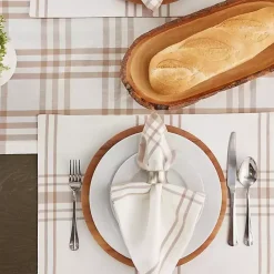Clearance Kirklands Home Stone Farmhouse Plaid Placemats, Set of 6 Tan