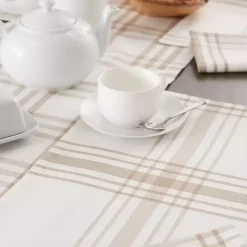 Clearance Kirklands Home Stone Farmhouse Plaid Placemats, Set of 6 Tan