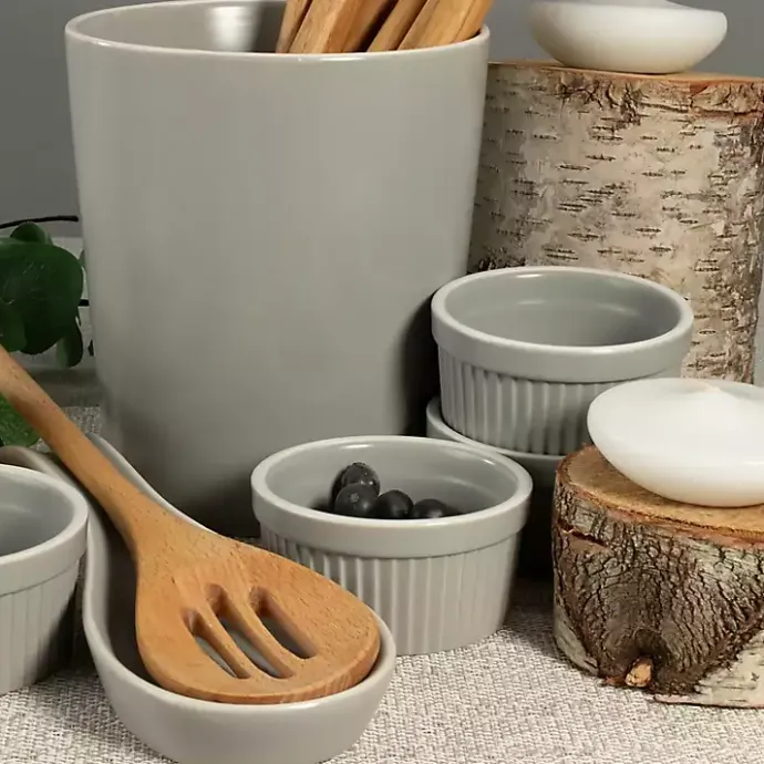 Hot Kirklands Home Stone Katy 6-pc. Kitchen Accessories Set Gray