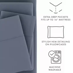 Clearance Kirklands Home Stone Ultra Soft 3-pc. Twin Sheet Set Gray