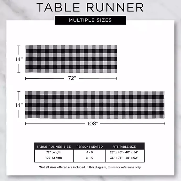 Discount Kirklands Home Stonewash Blue Buffalo Check Table Runner, 72 in.