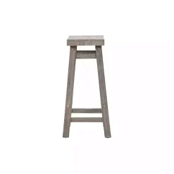 Sale Kirklands Home Storm Sonoma Saddle Counter Stools, Set of 2 Gray